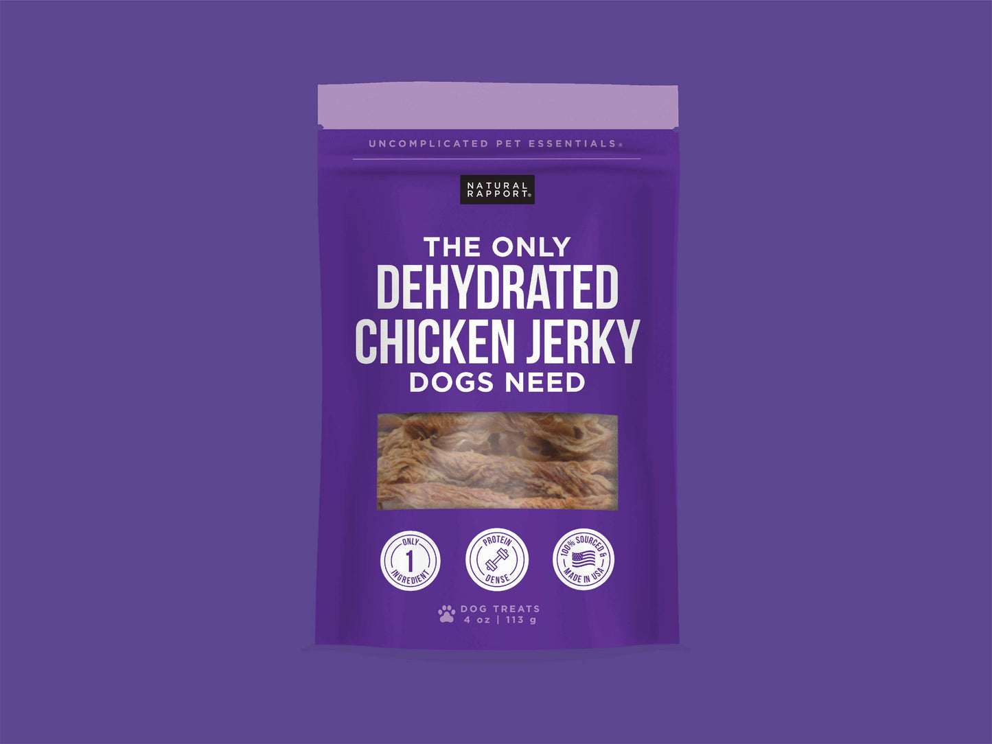 The Only Dehydrated Chicken Jerky Dogs Need