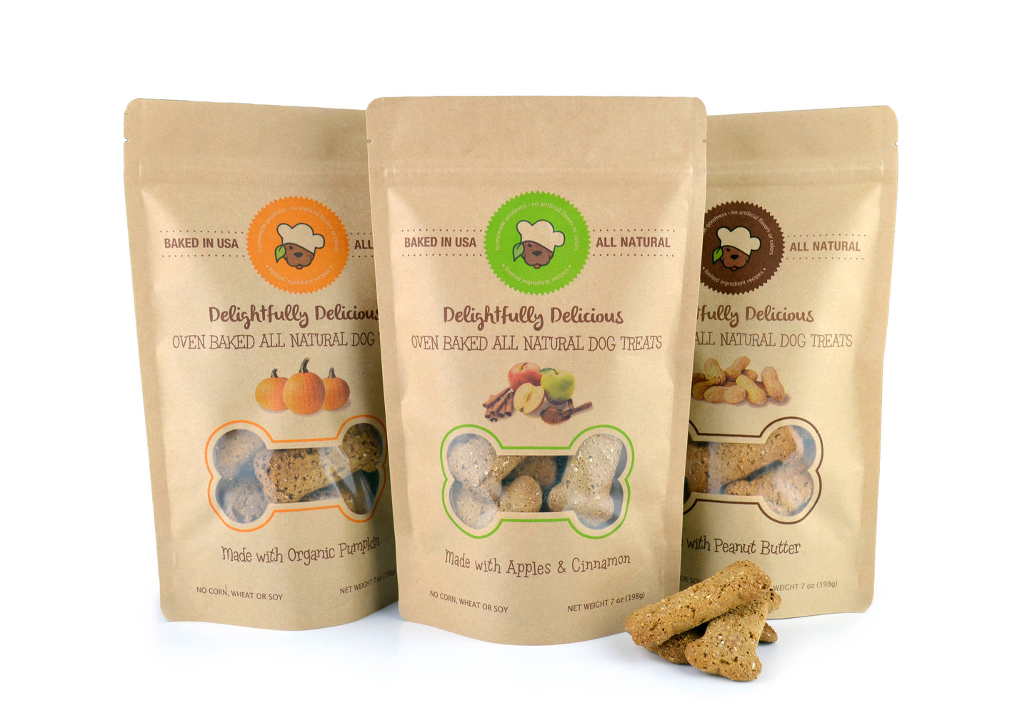 Mini Dog Treat Starter Pack - 3 Bags Per Pack - ON SALE NOW! SAVE 20% | USE CODE "PUPPYLOVE20" AT CHECKOUT